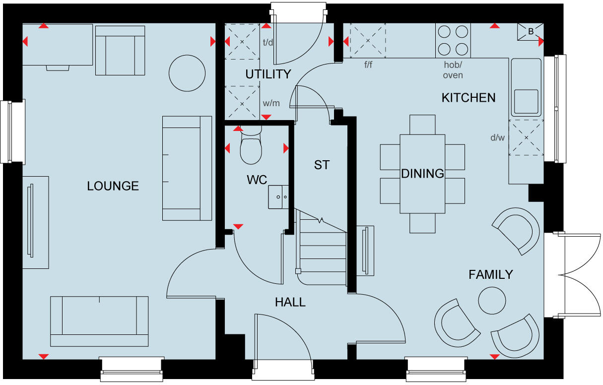 Eastbourne Road, Uckfield, East Sussex, TN22 5U floorplan
