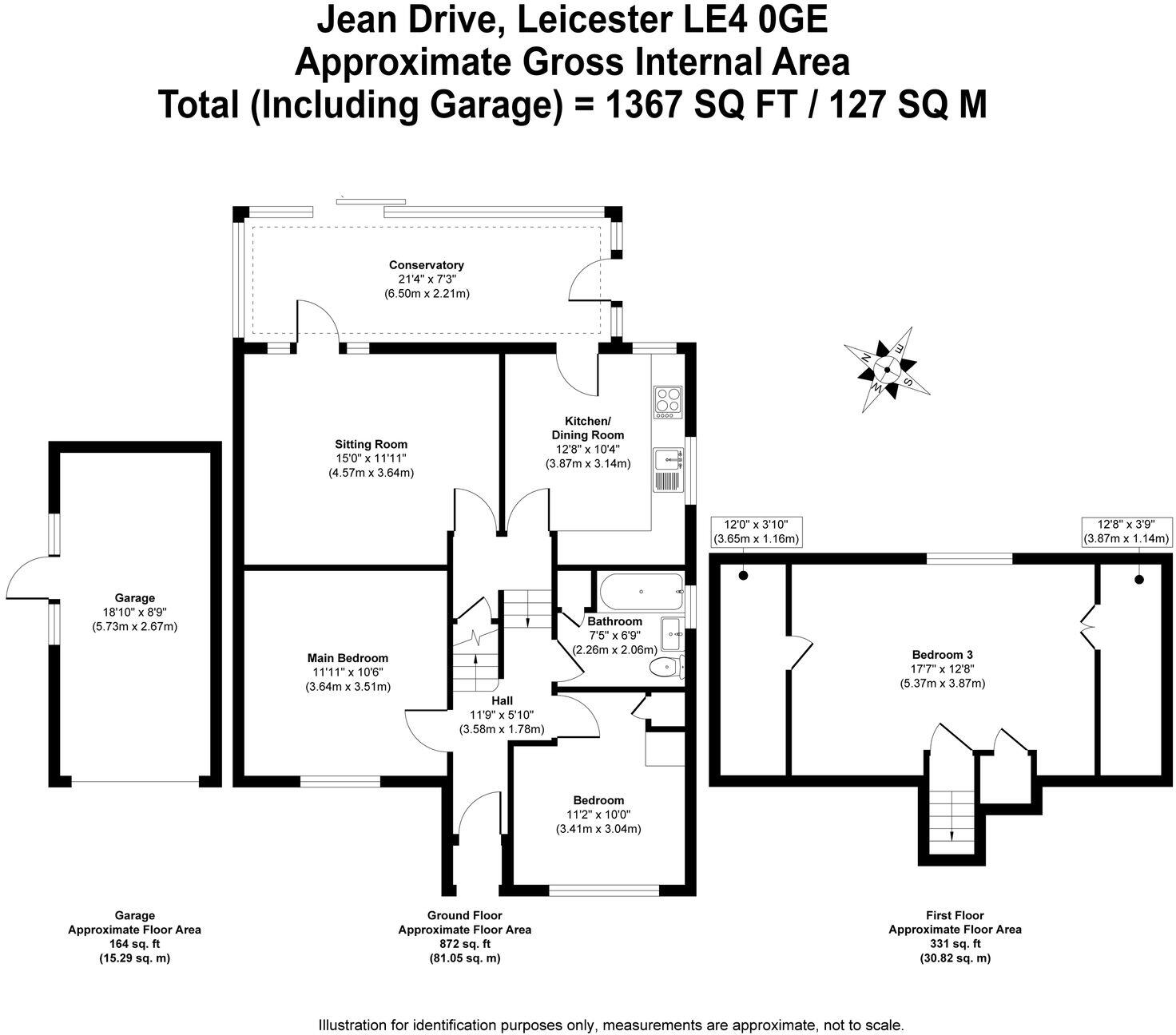 Jean Drive, Leicester, LE4 floorplan