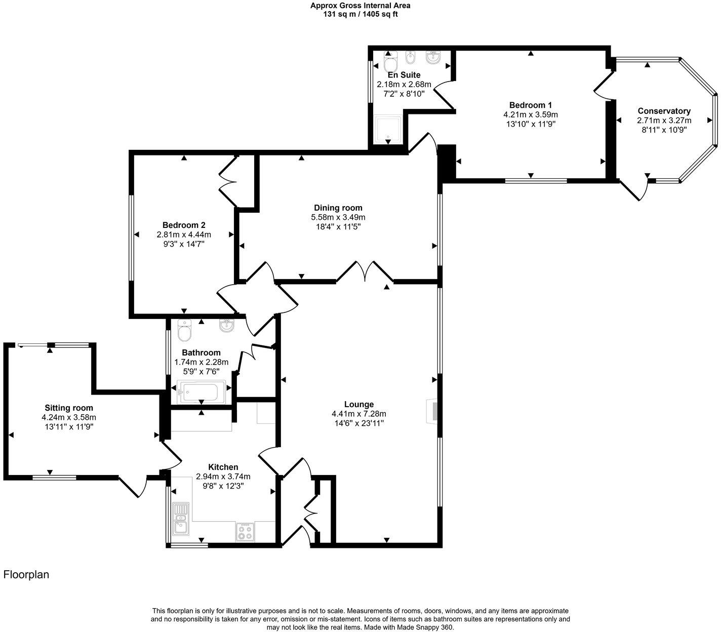 The Gables, Marton floorplan