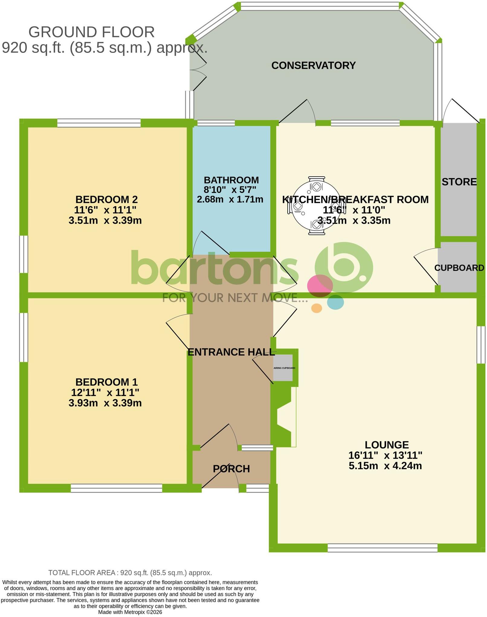 Spinneyfield, Rotherham, S60 floorplan