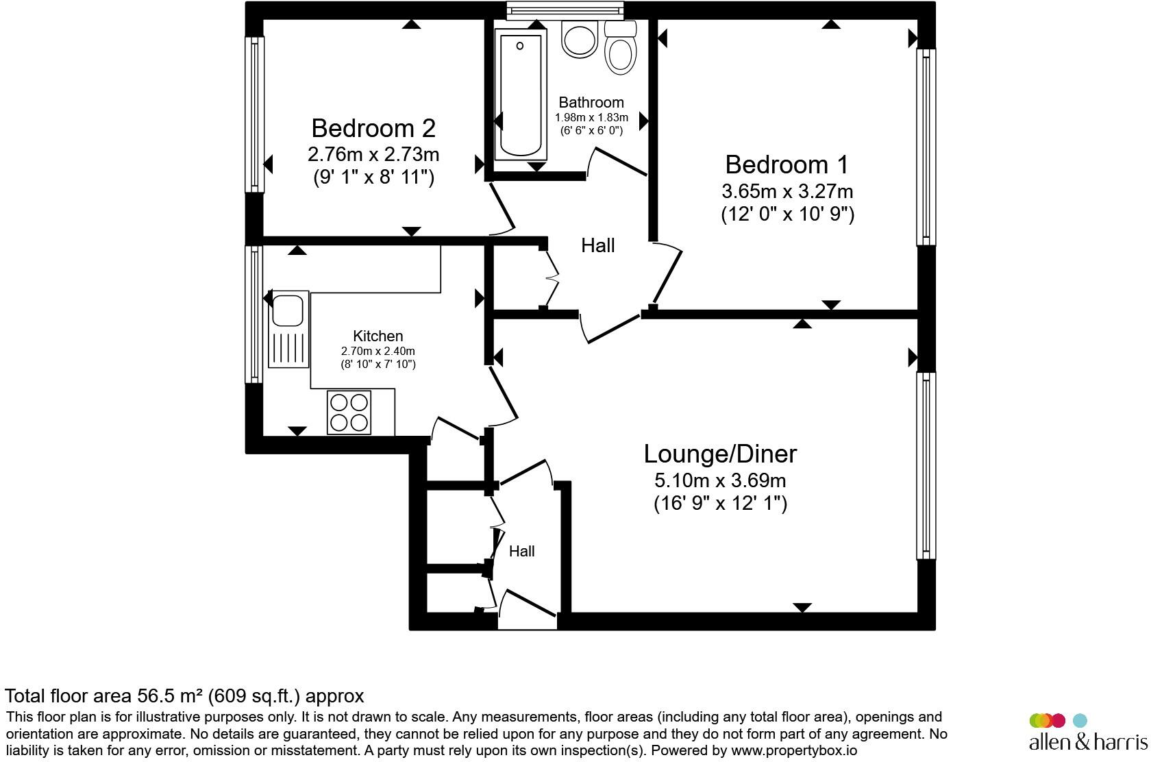 Conybeare Road, Cardiff floorplan