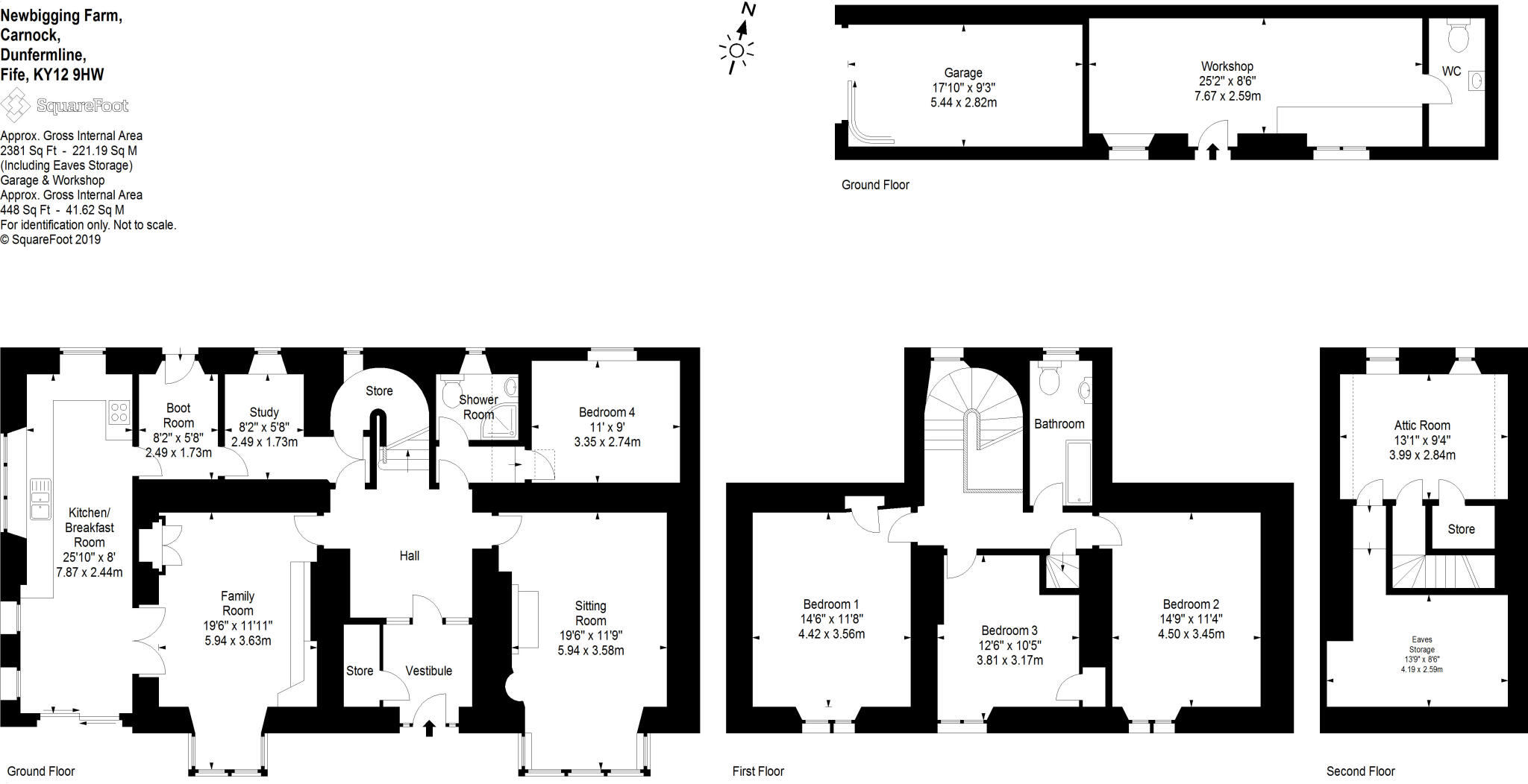 Newbigging Farmhouse, Carnock, By Dunfermline, Fife, KY12 floorplan