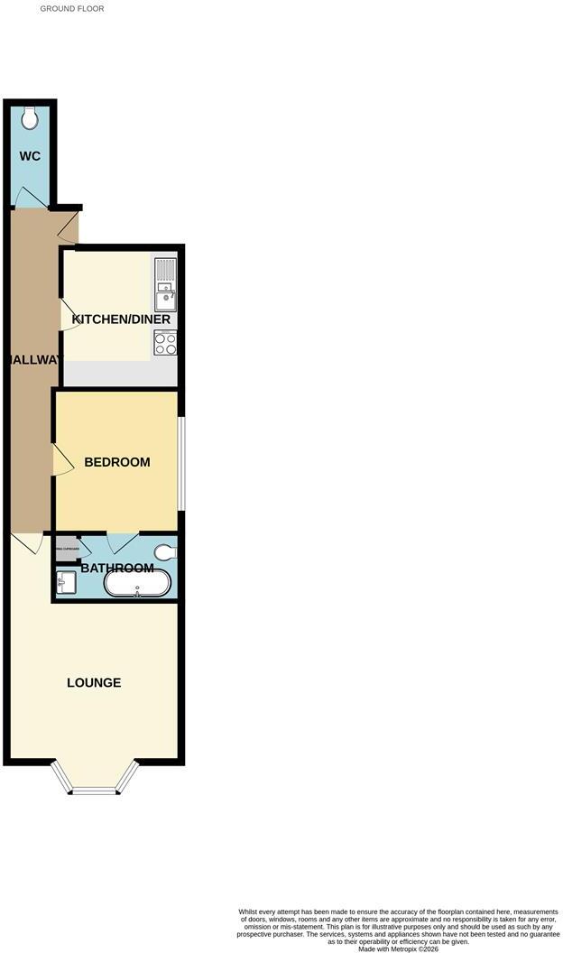 95 Spring Gardens, Buxton floorplan