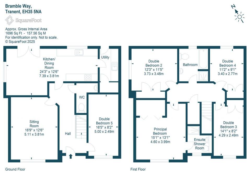 2 Bramble Way, Tranent, East Lothian EH35 5NA floorplan