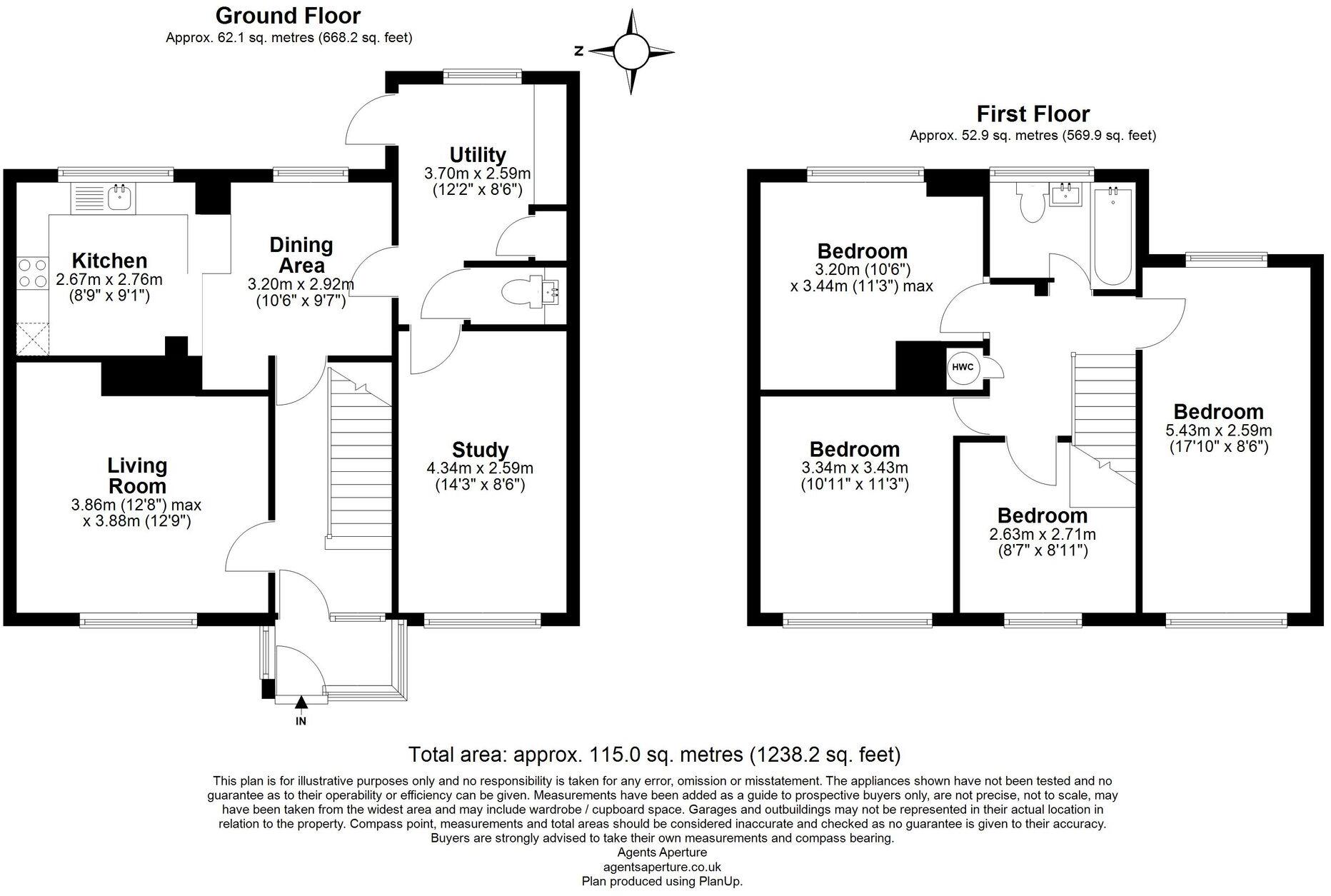 Bicknor Road, Maidstone, ME15 floorplan