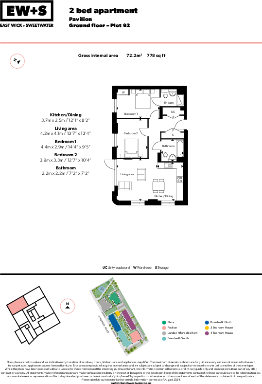 15 Tandy Place
Queen Elizabeth Olympic Park,
London
E20 3AS floorplan