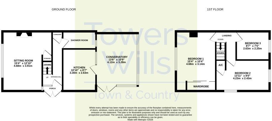 St. Marys Crescent, Yeovil, Somerset, BA21 floorplan