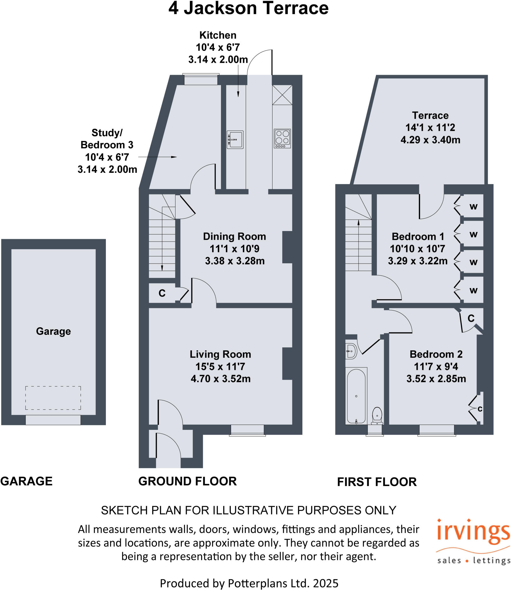 Jackson Terrace, Tunstall floorplan