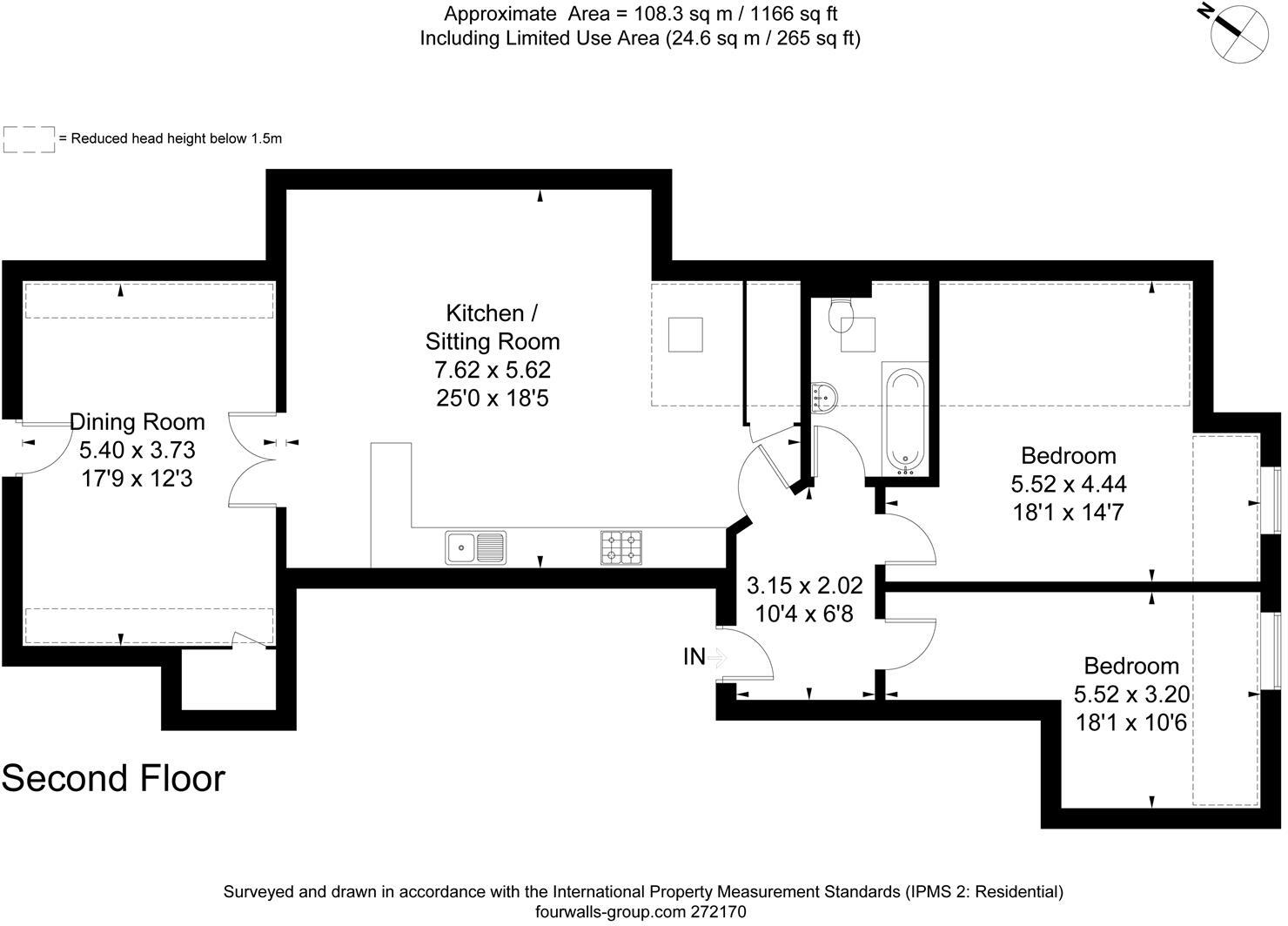 Foxley Lane, Purley floorplan
