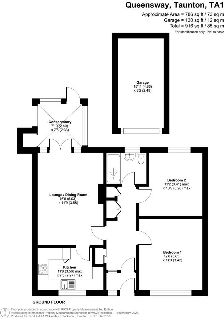 Queensway, Taunton floorplan