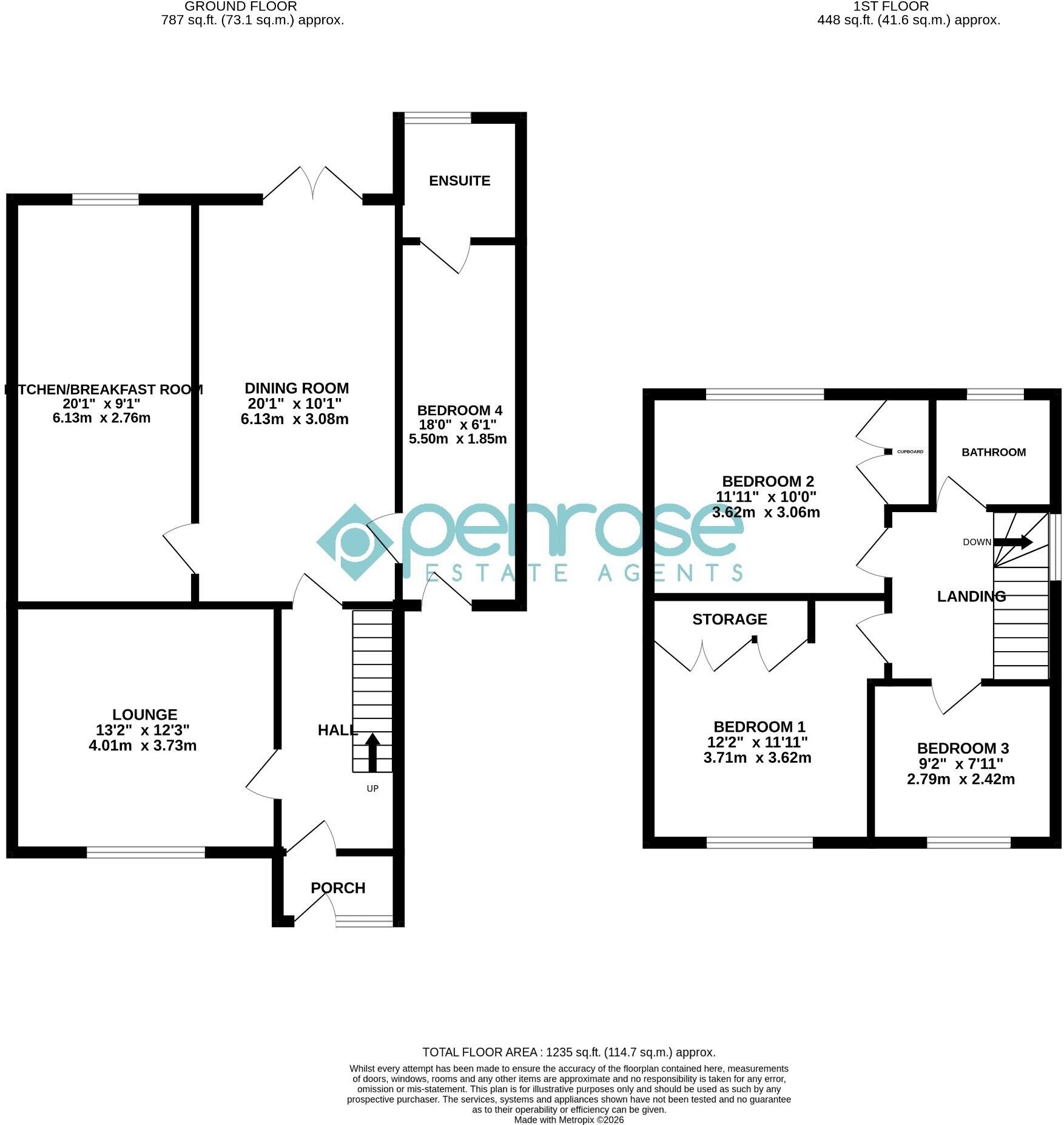Wilsden Avenue, Luton, Bedfordshire, LU1 5HW floorplan
