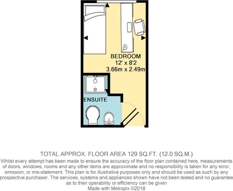 Flat 210, The Print House, 58 Woodgate, Loughborough, Leicestershire LE11 2QD floorplan