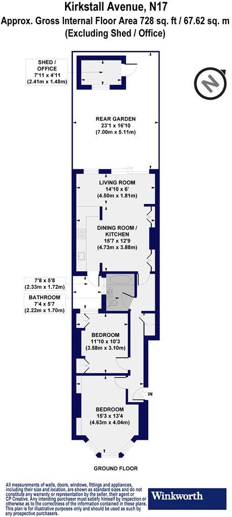 Kirkstall Avenue, London, N17 floorplan