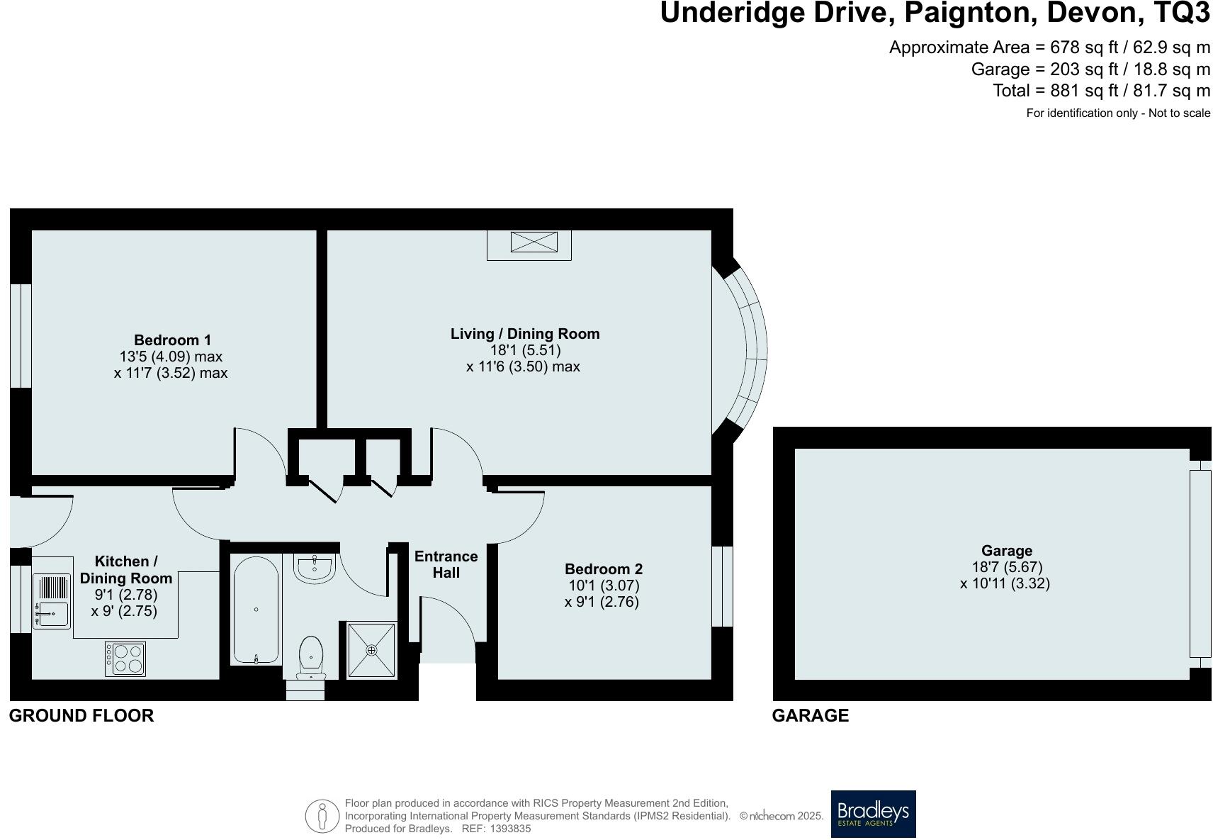 Underidge Drive, Paignton, Devon floorplan
