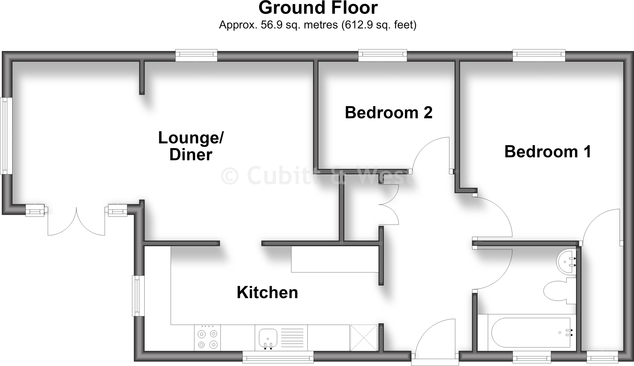 Mongers Lane, Barcombe, Lewes, East Sussex floorplan