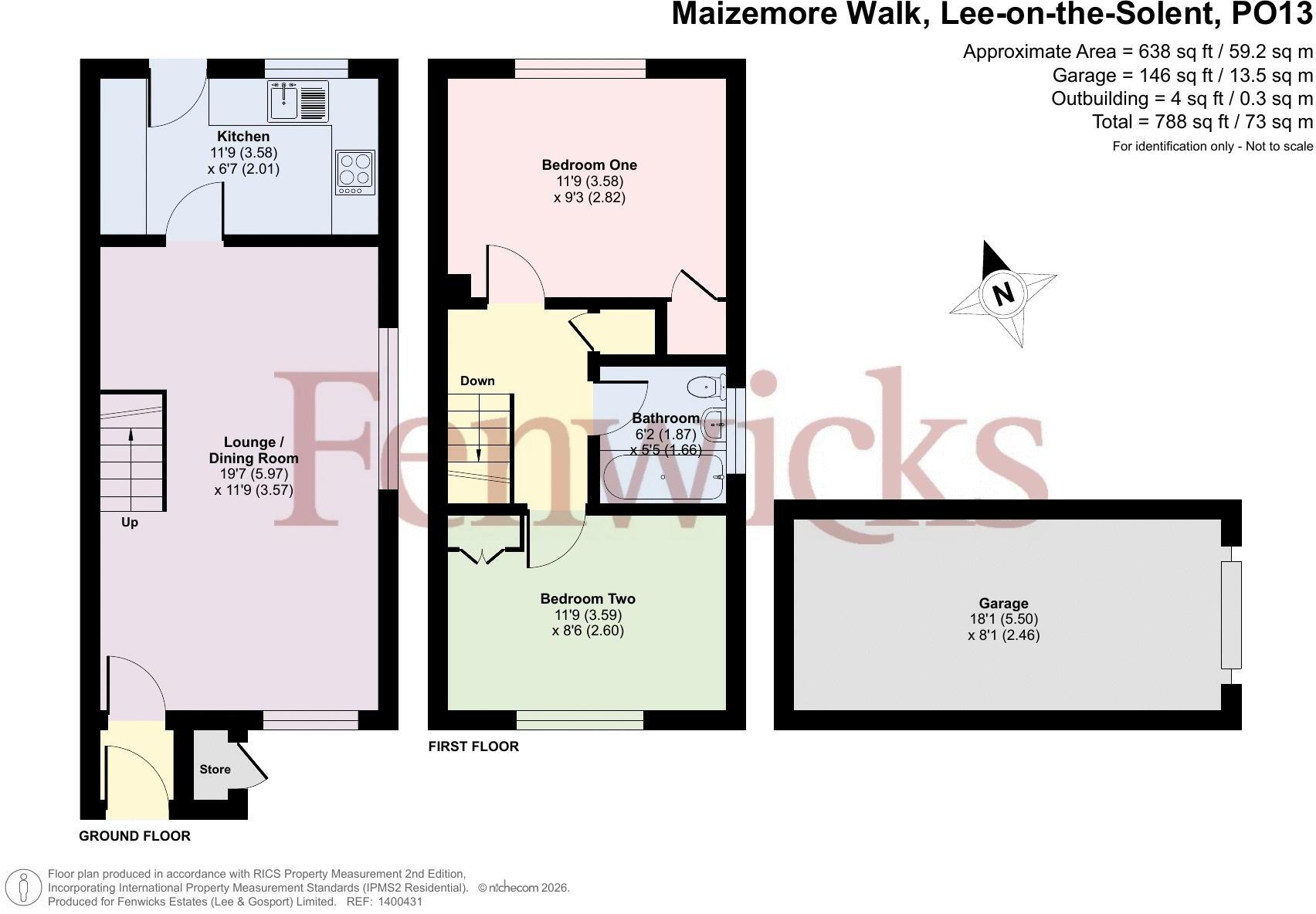 Maizemore Walk, Lee-On-The-Solent, PO13 floorplan