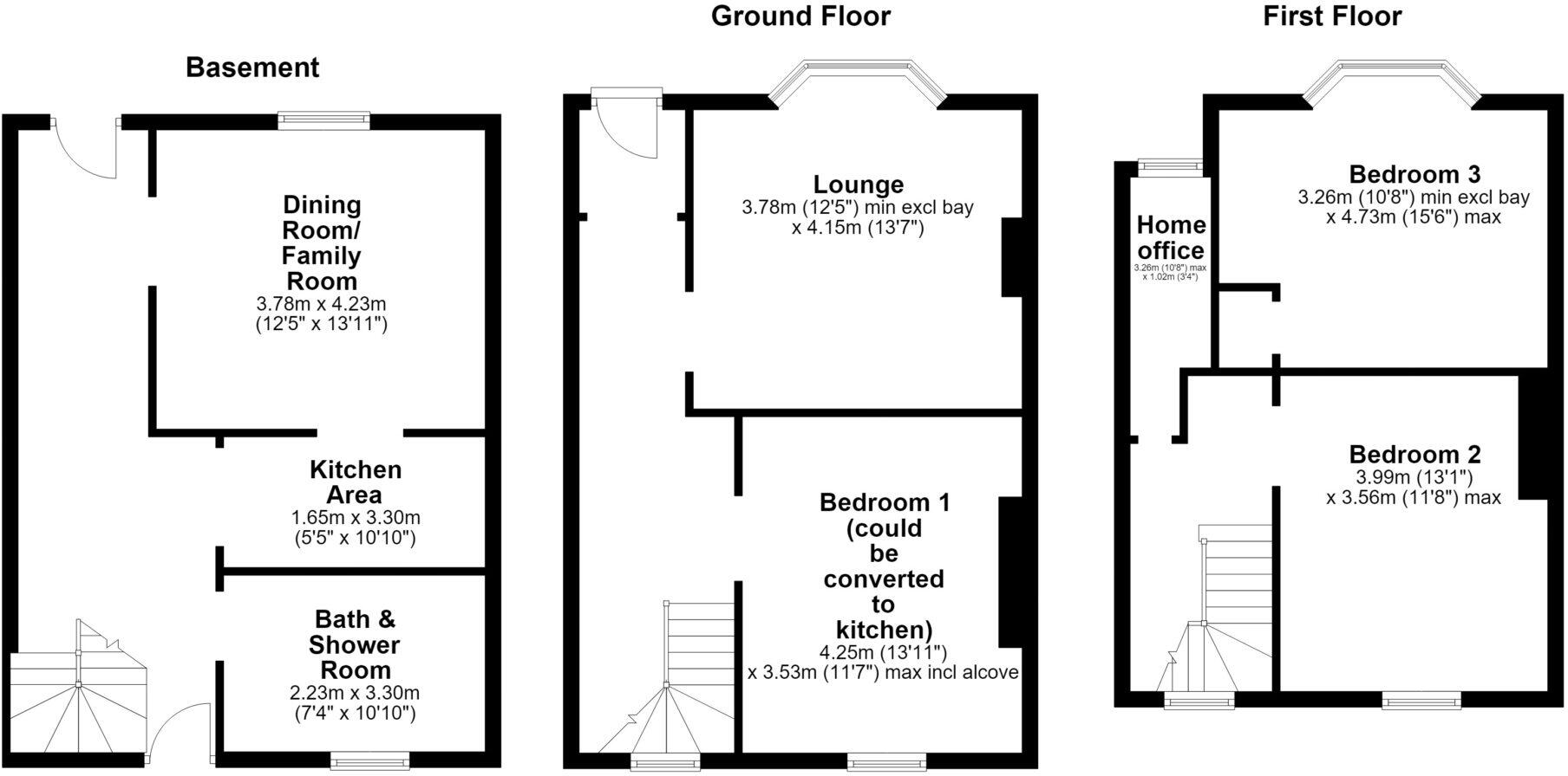 8 Caledonia Road, Saltcoats, KA21 5AE floorplan