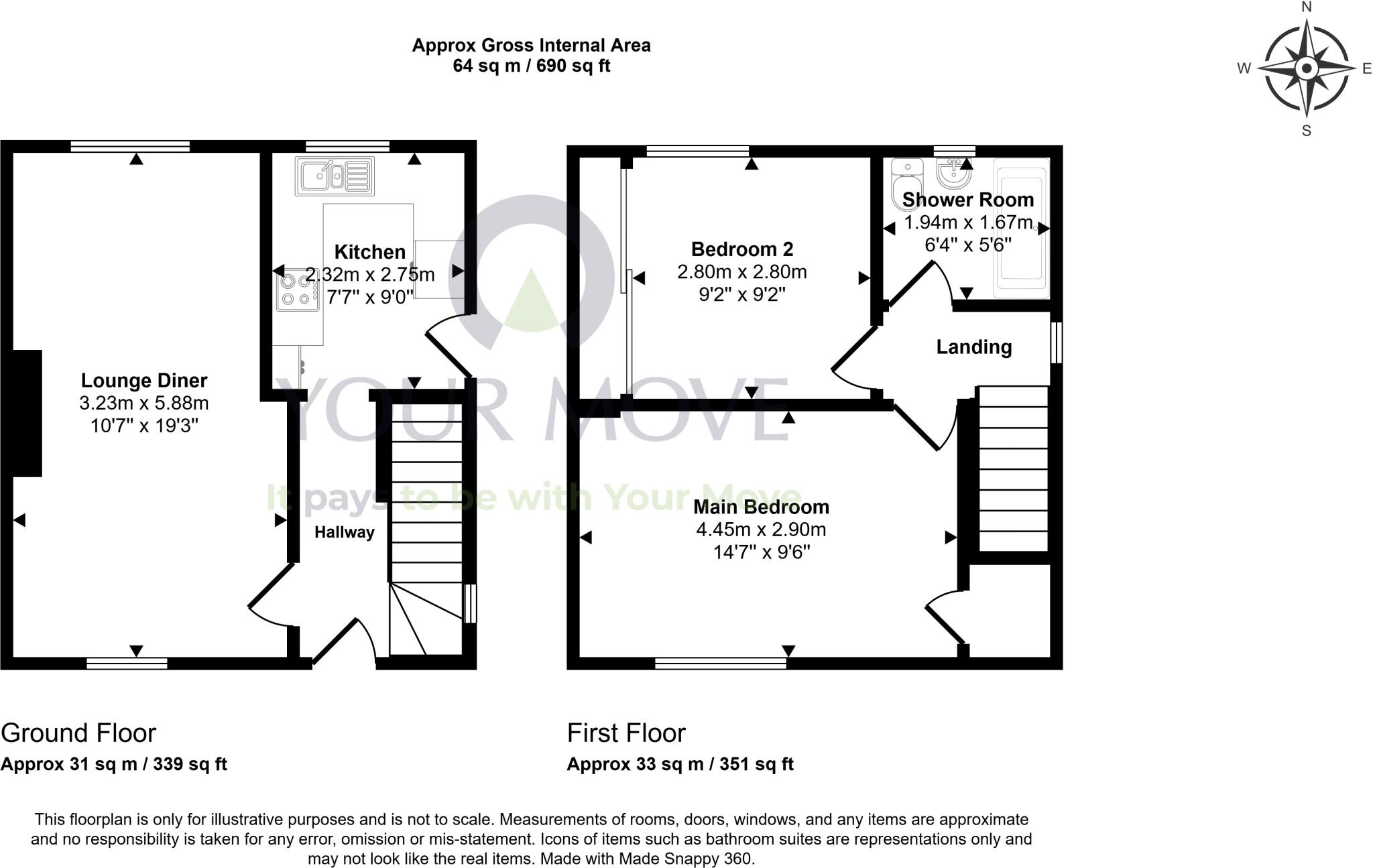 Coronation Street, Coaltown, Glenrothes, Fife, KY7 floorplan