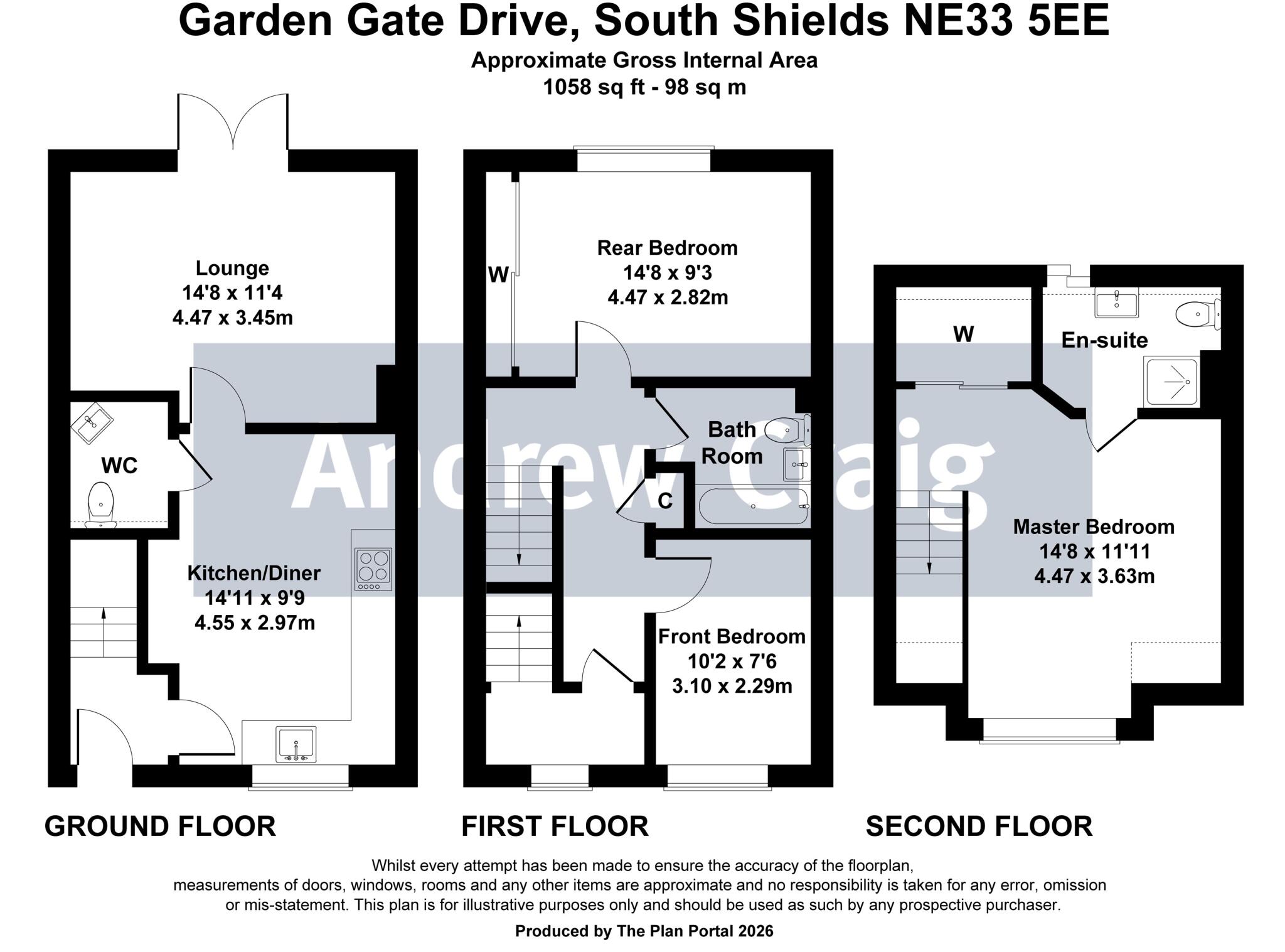 Garden Gate Drive, South Shields floorplan