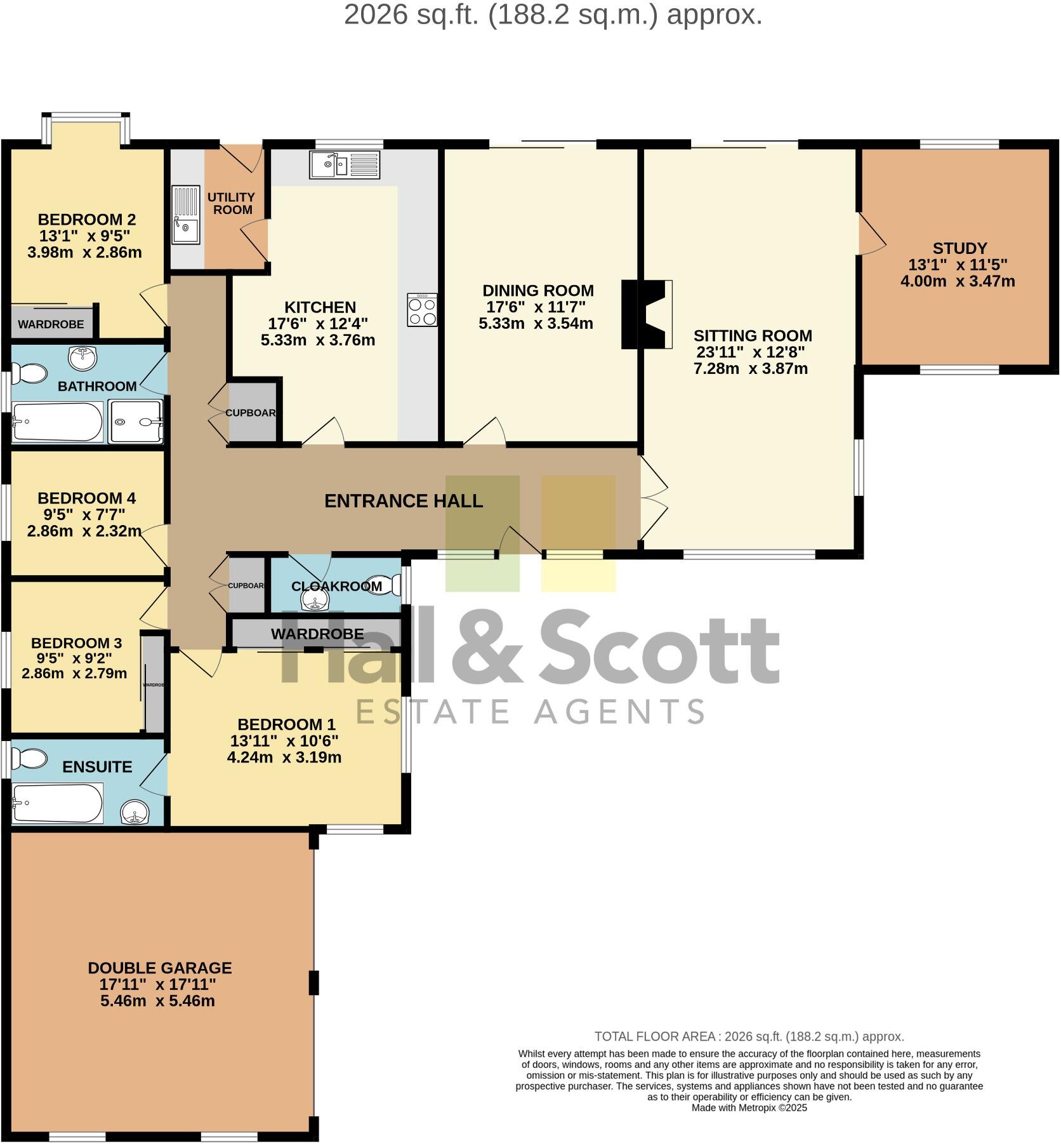 Brackendown, West Hill floorplan