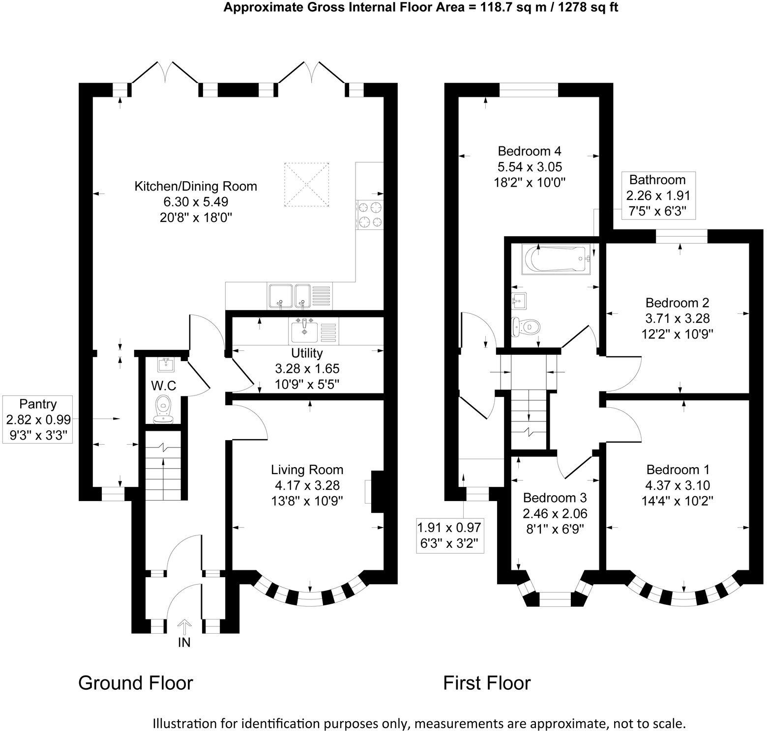 The Nook, Newton, CH2 floorplan