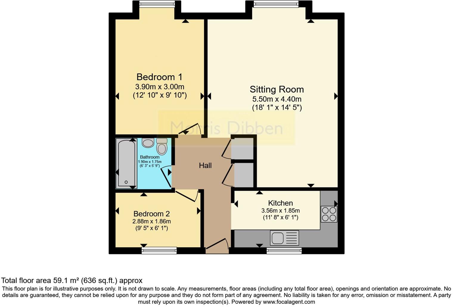 Stamford Avenue, Hayling Island, Hampshire, PO11 floorplan