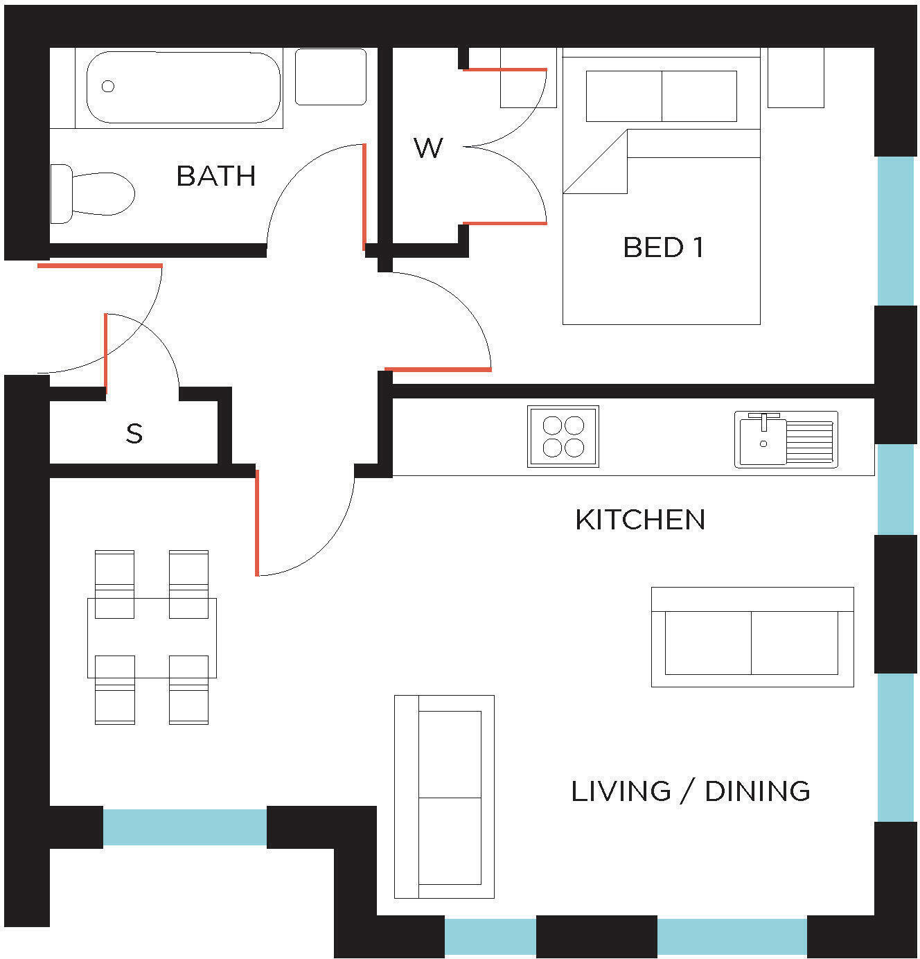 Hage Apartments, Marksman Close, Mansfield, Nottinghamshire floorplan