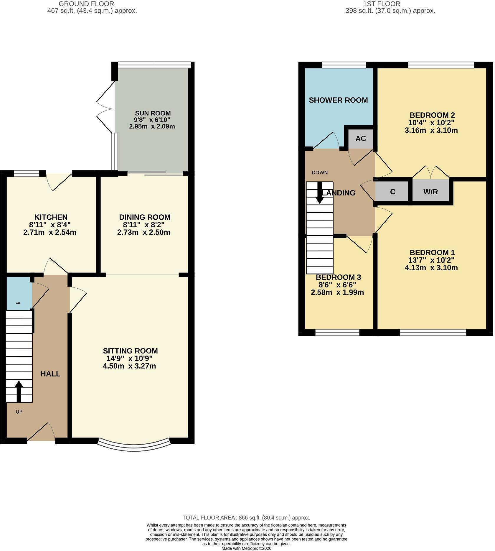 Tresillian Close, Walkford, Dorset. BH23 5QR floorplan