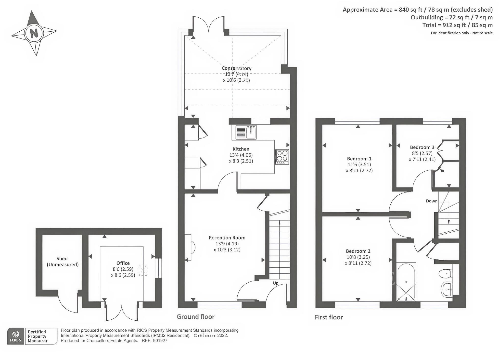 Brecon Avenue, Worcester, Worcestershire, WR4 0RJ floorplan