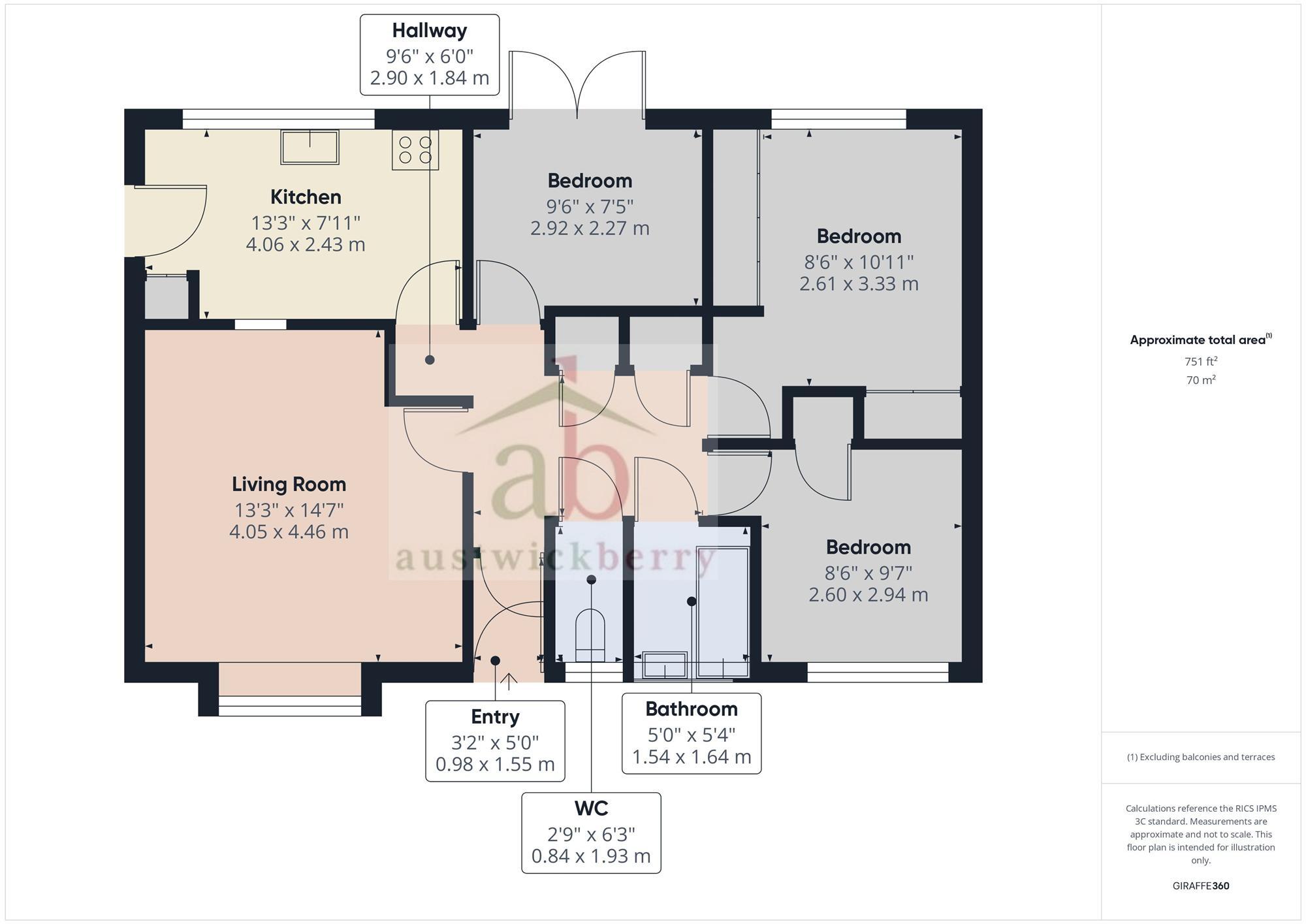 Grange Close, Kesgrave floorplan