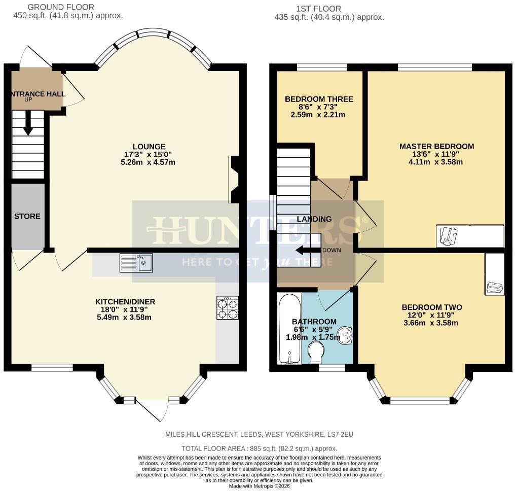 Miles Hill Crescent, Chapel Allerton, Leeds floorplan
