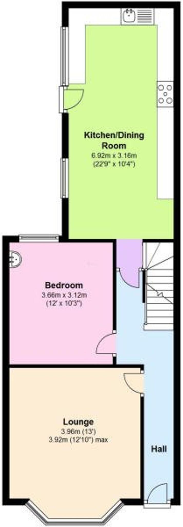 Arthur Street, Nottingham, NG7 floorplan