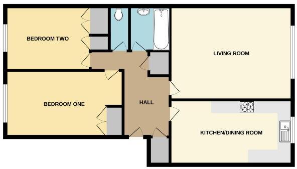 Flat 10 The Mulberrys, Sutton Road, Southend on Sea, Essex, SS2 5PW floorplan
