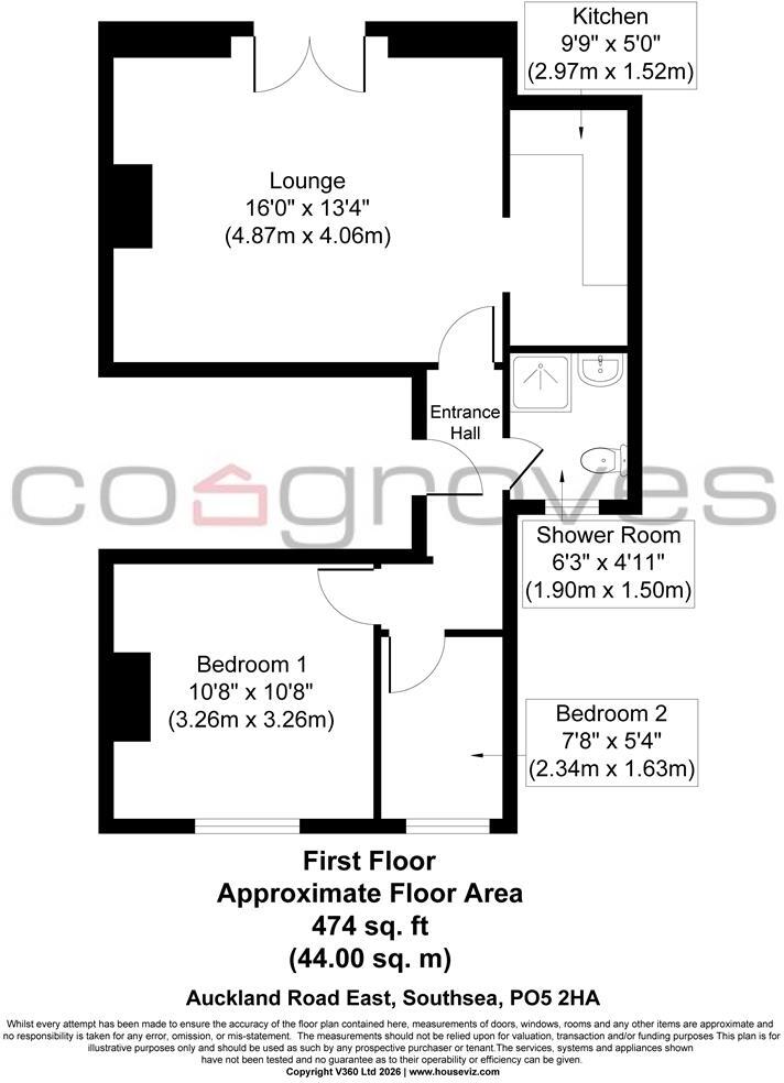 Auckland Road East, Southsea floorplan