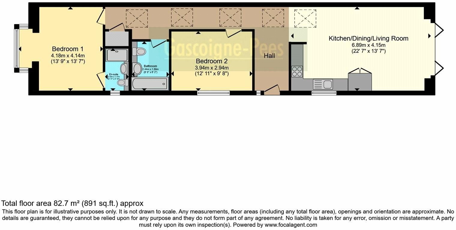 Kenilworth Road, Ashford, Surrey, TW15 floorplan