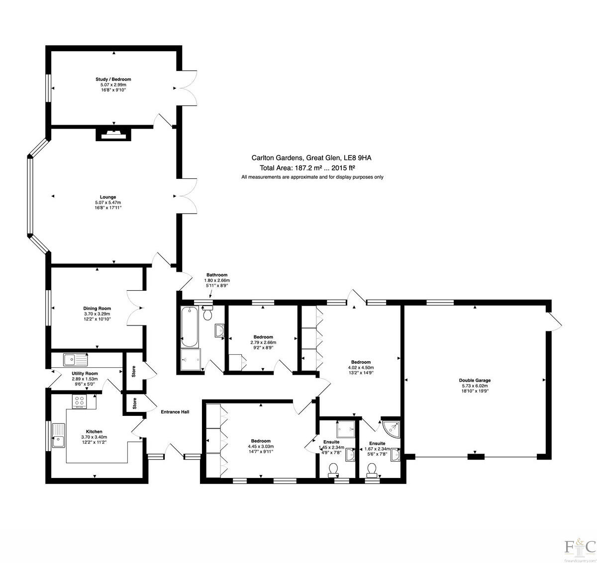Carlton Gardens, Great Glen, LE8 floorplan