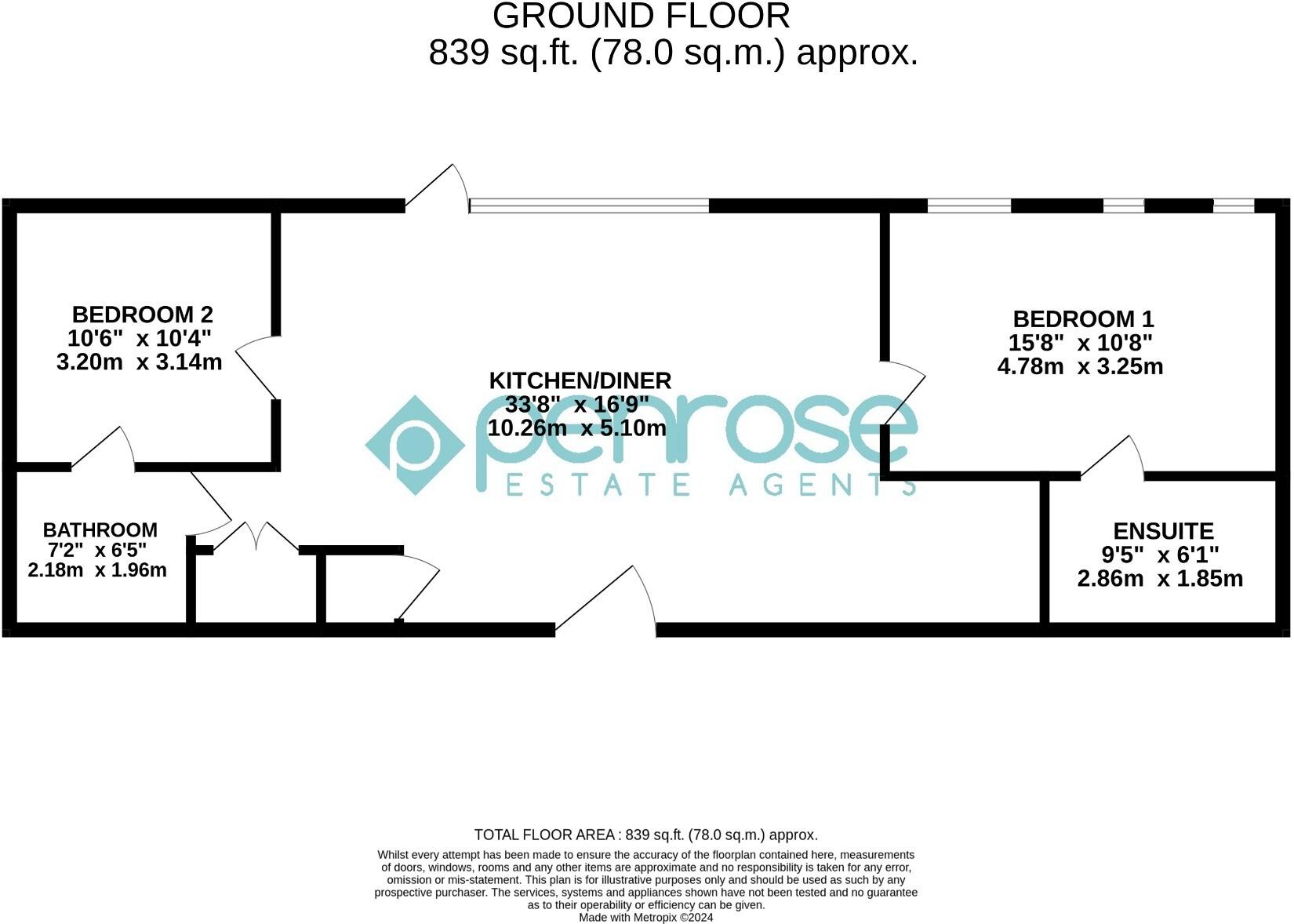 Juneberry Apartments, 2 Cypress Road, Luton, Bedfordshire, LU1 4FZ floorplan