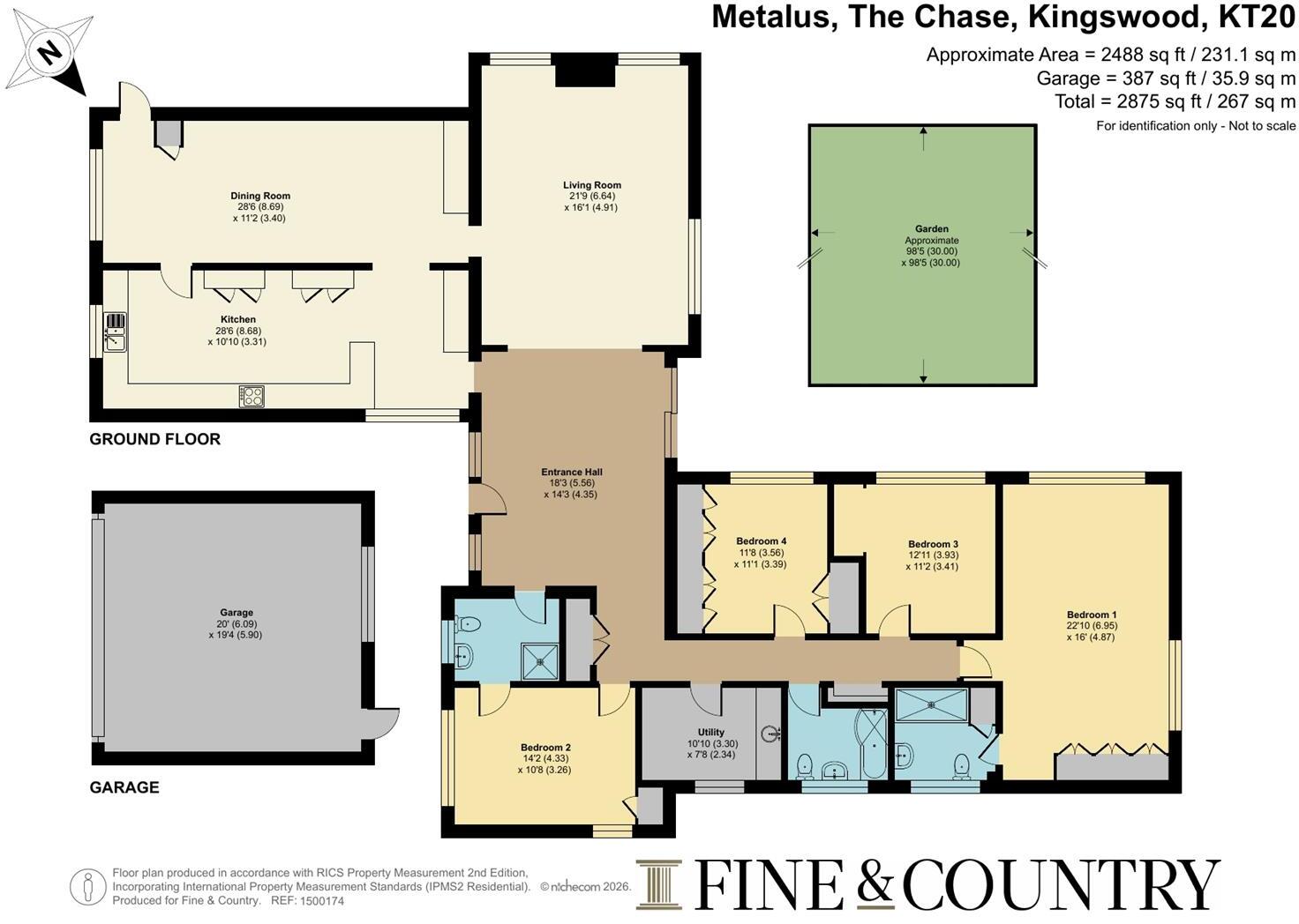 The Chase, Kingswood, Surrey floorplan
