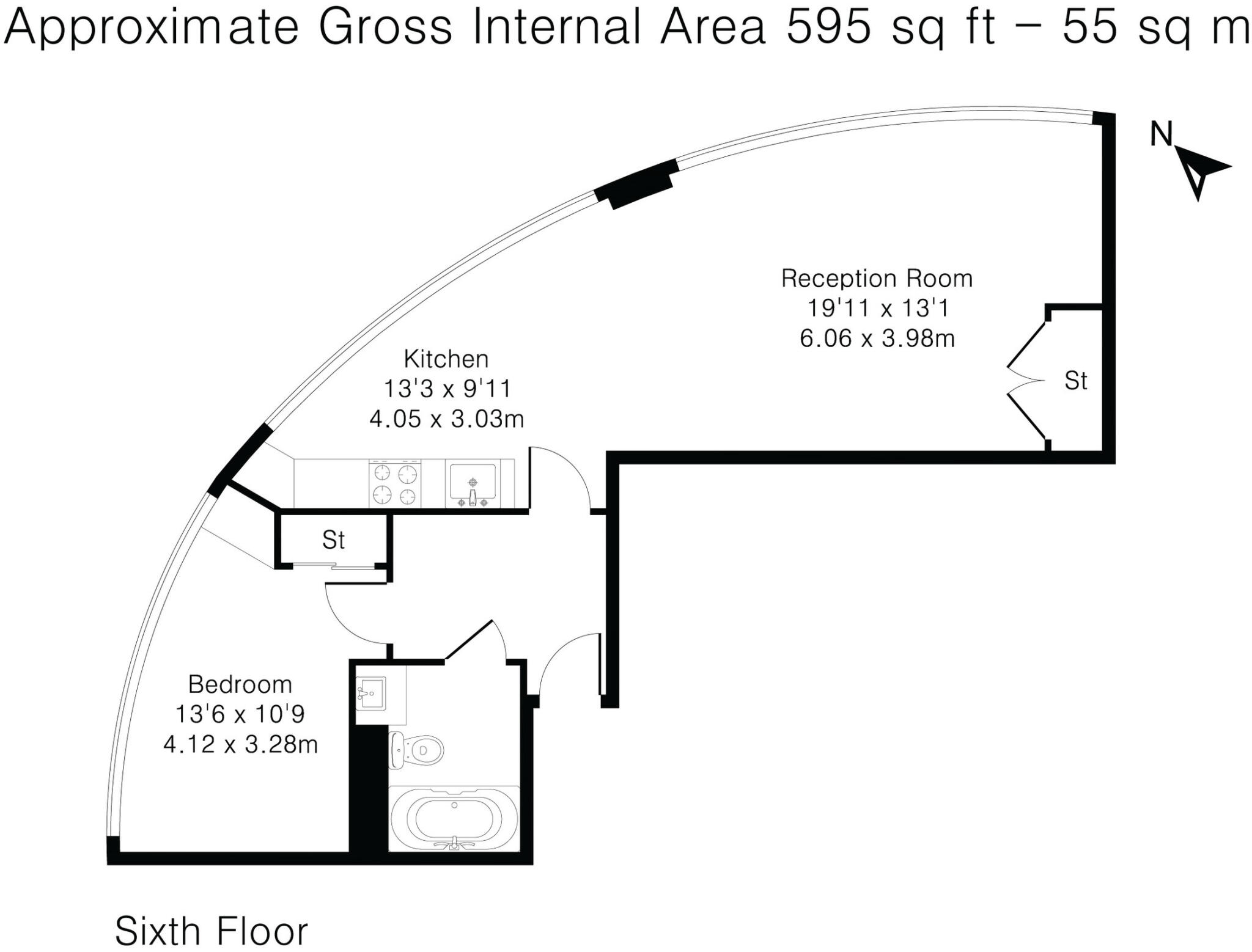 Ontario Tower, 4 Fairmont Avenue E14 floorplan