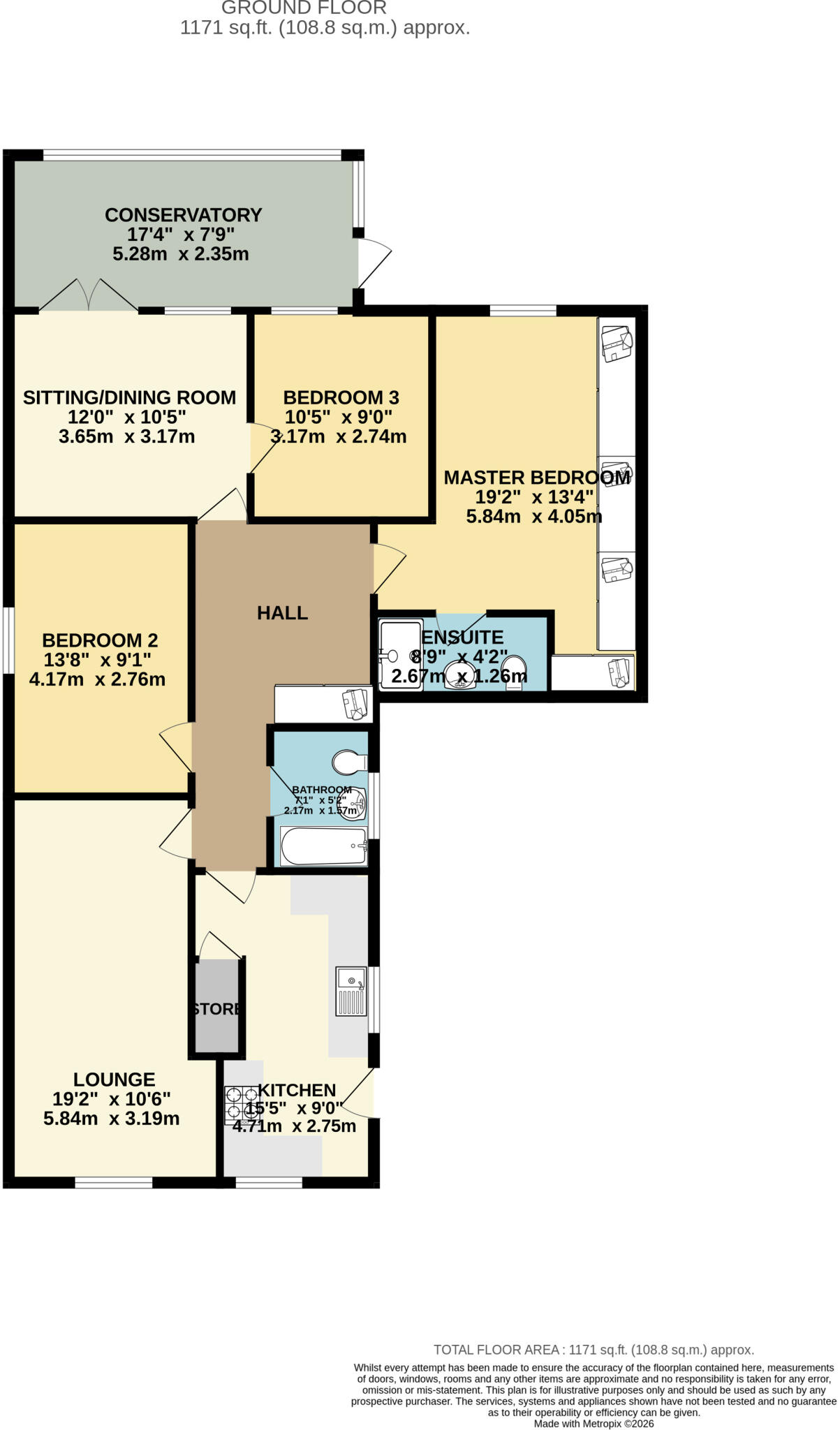 Derwent Close, Mansfield, NG21 floorplan