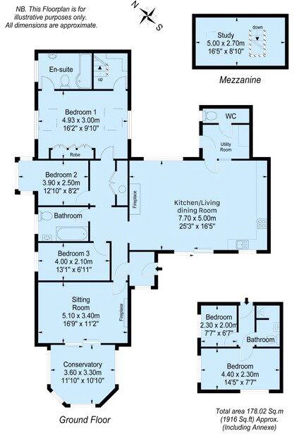 Cliff Lane, Challaborough floorplan