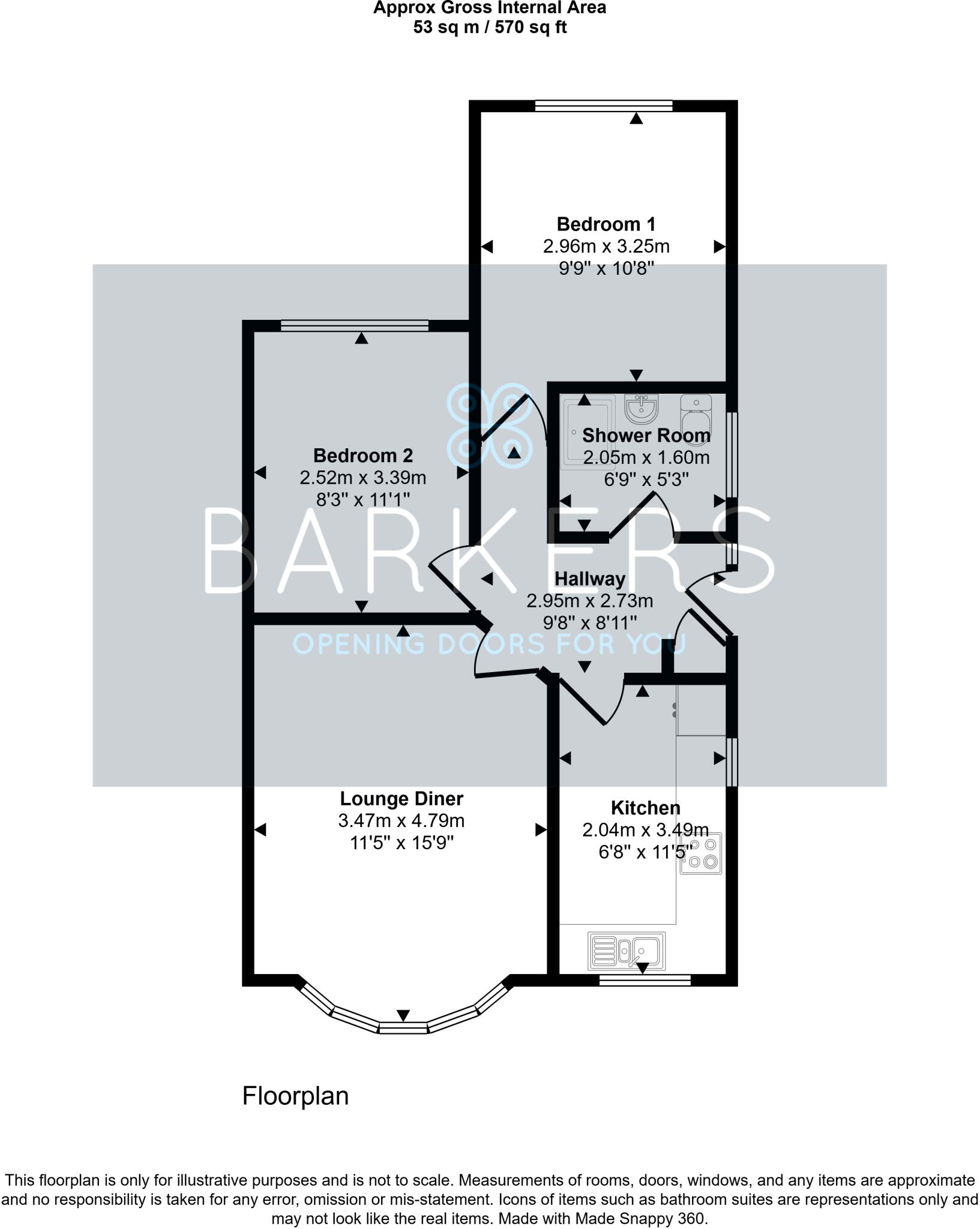 Lawrence Crescent, Heckmondwike floorplan