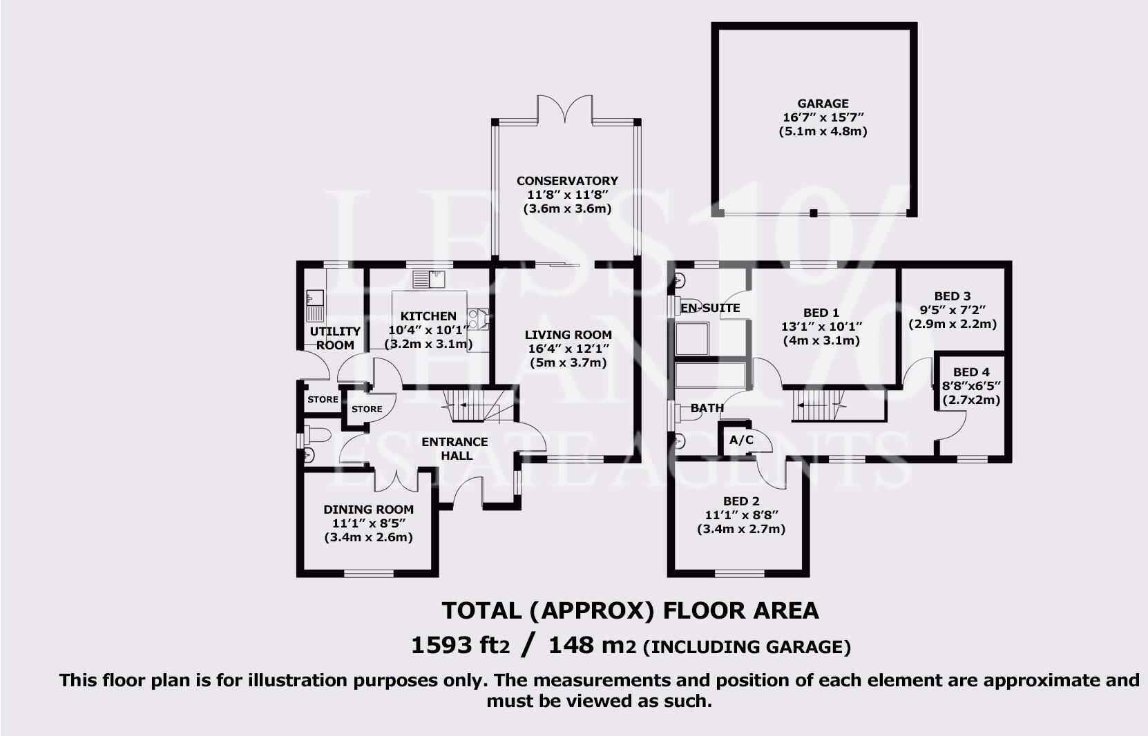 Hatfield Close - NN4 floorplan