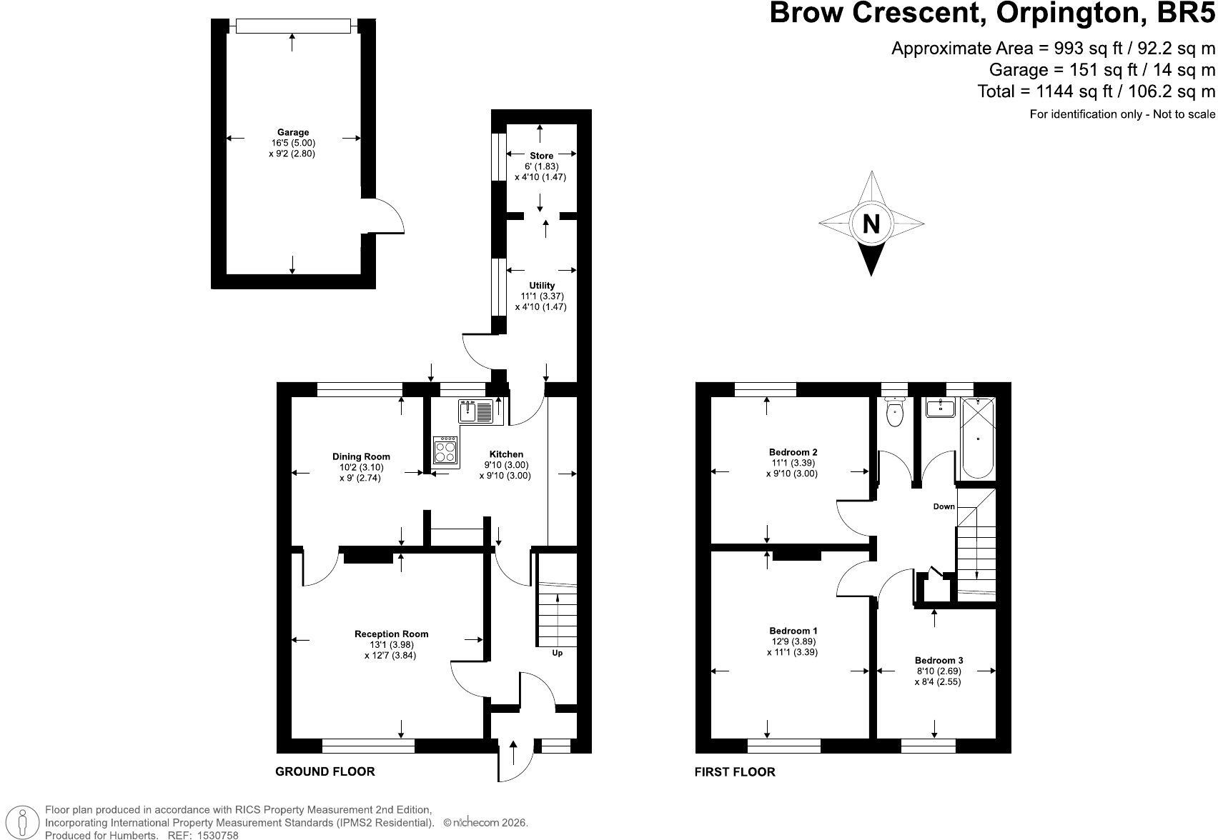 Brow Crescent, Orpington floorplan