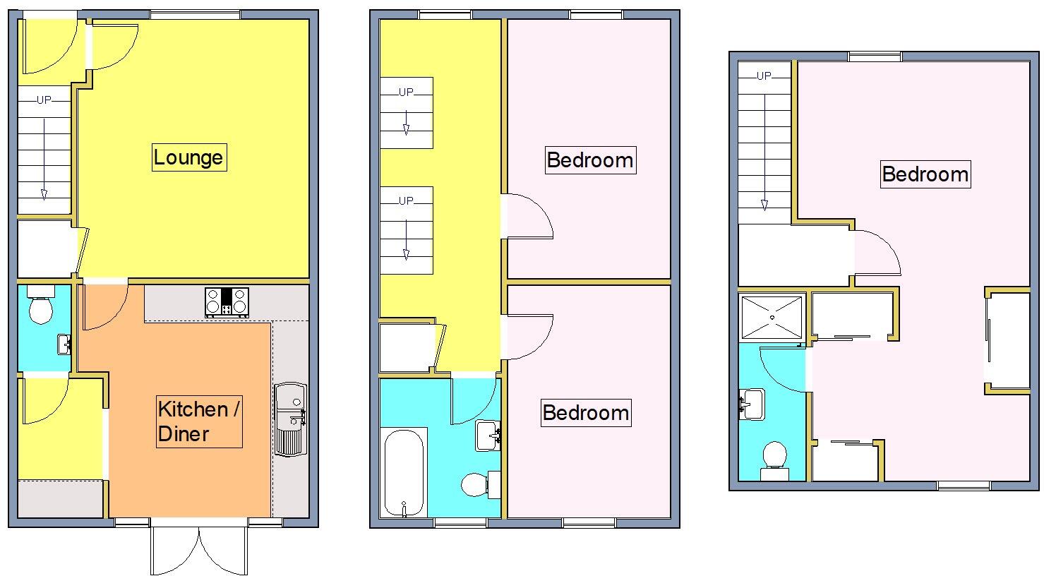 Coastguard Walk, Felixstowe, floorplan