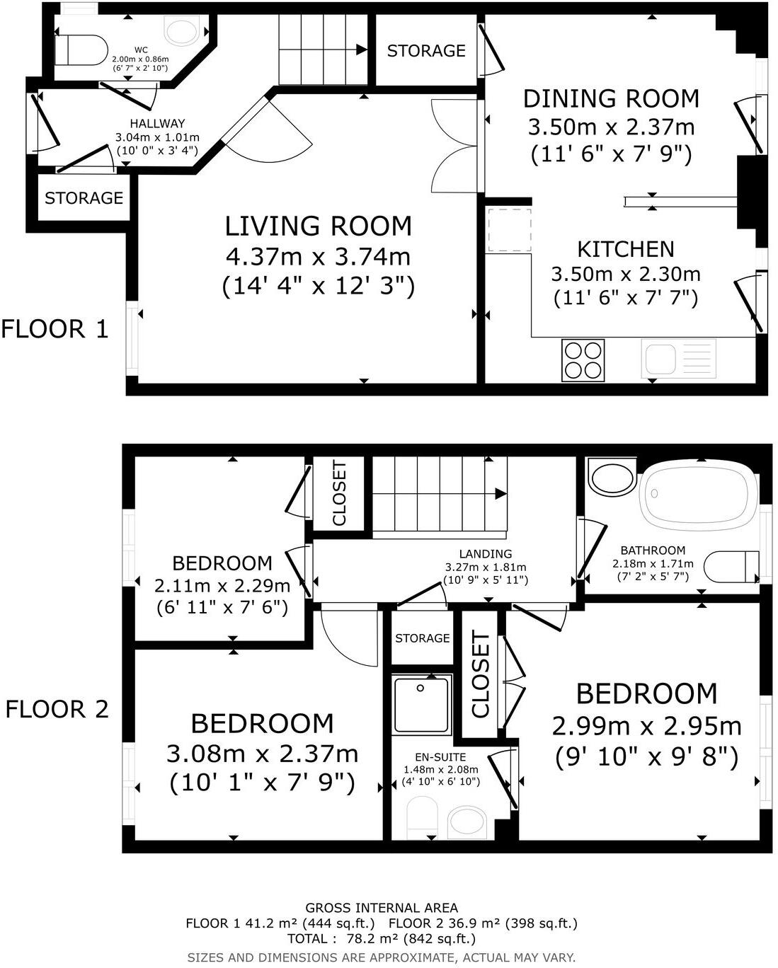 24, Hazel Close floorplan