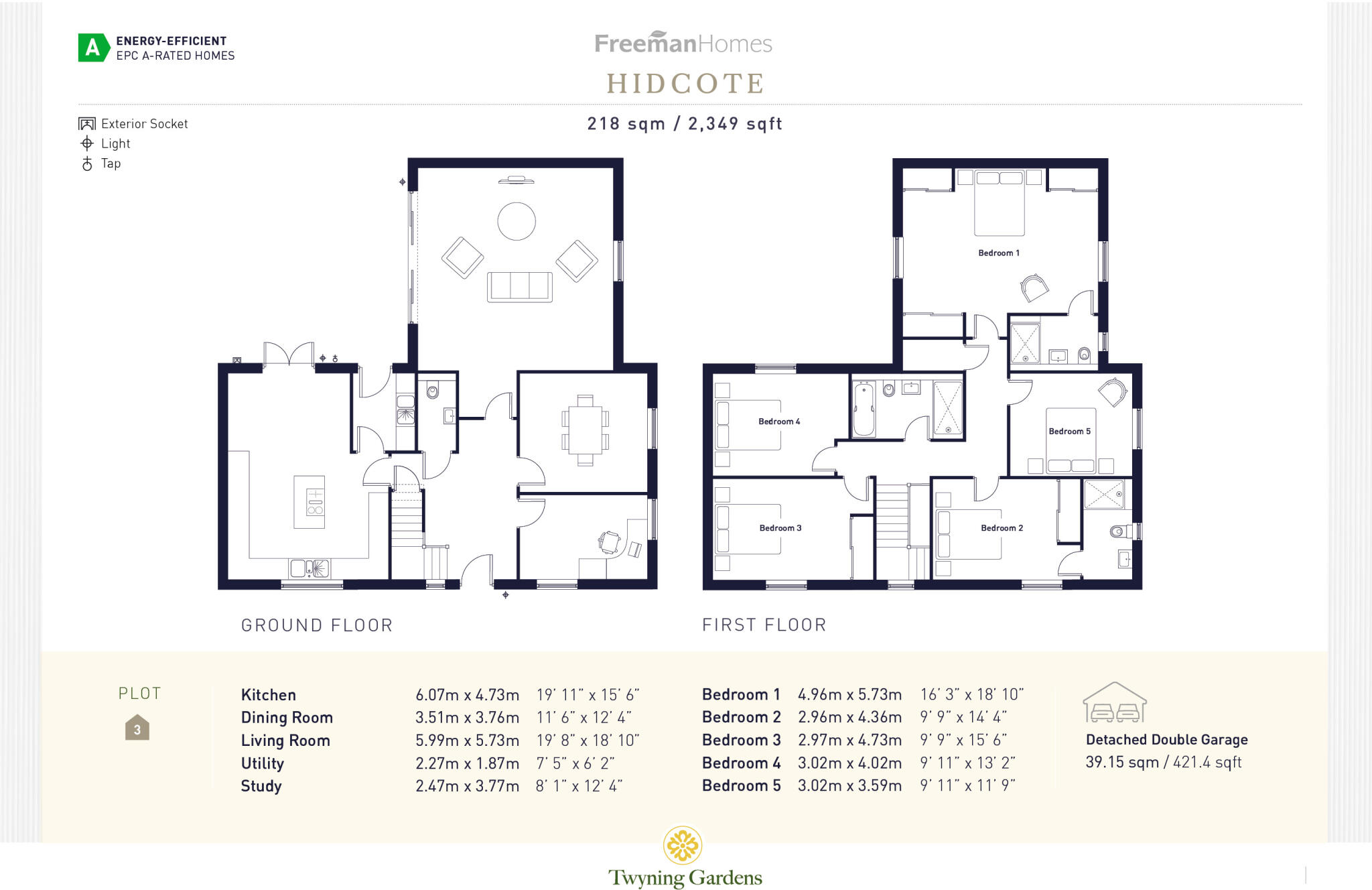 Twyning Gardens, Twyning floorplan