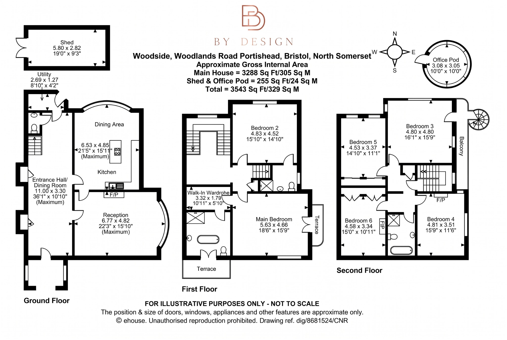 Woodlands Road, Portishead, Bristol, BS20 7HF floorplan