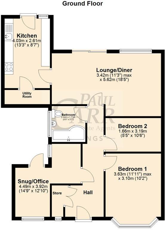 Tame Avenue, Church Farm, Burntwood, WS7 9JQ floorplan