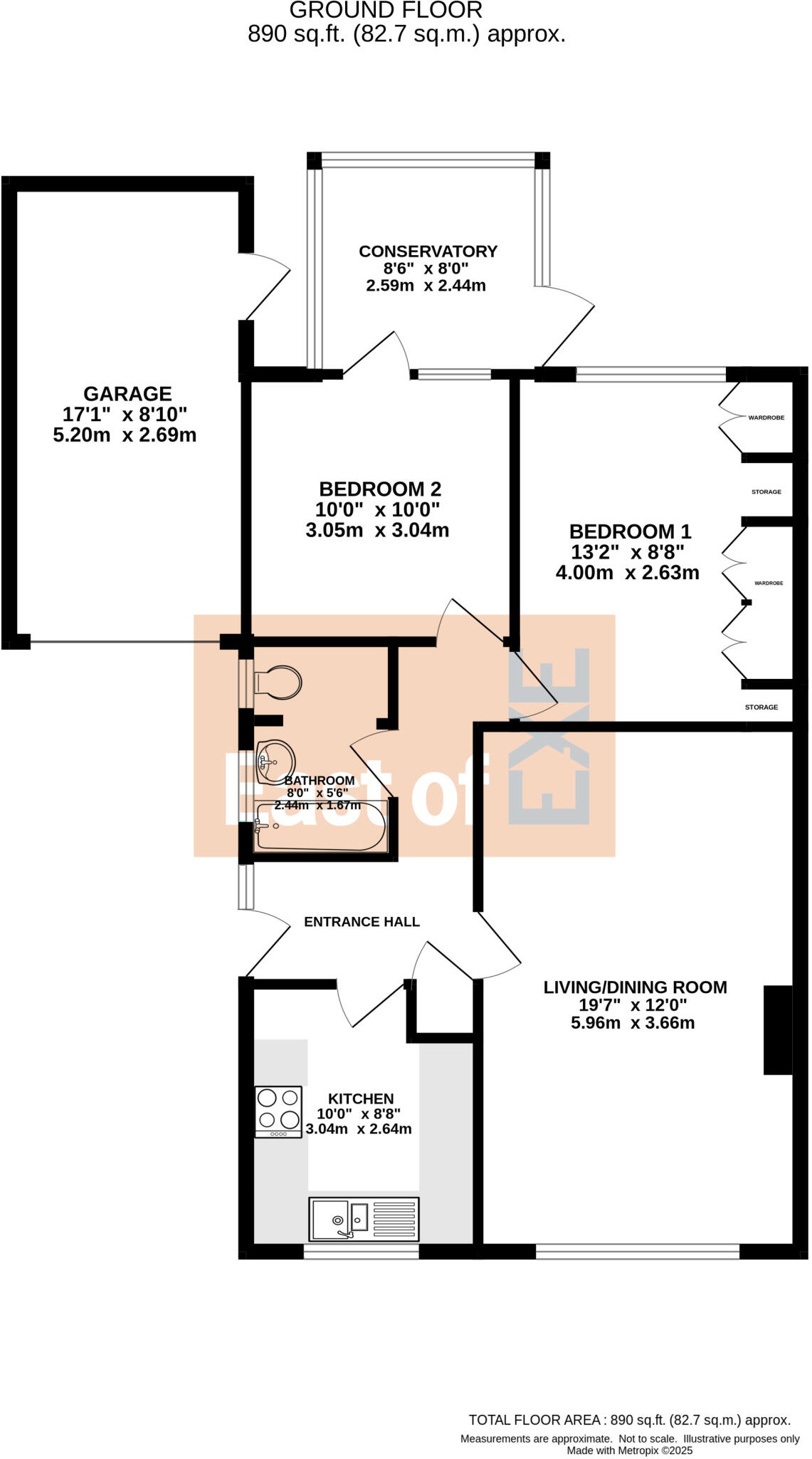 Sunnymoor Close, Pinhoe floorplan